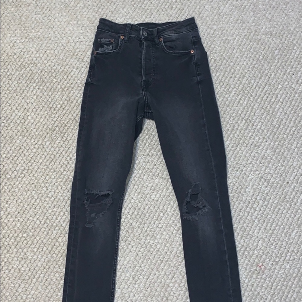 Black ripped jeans!
